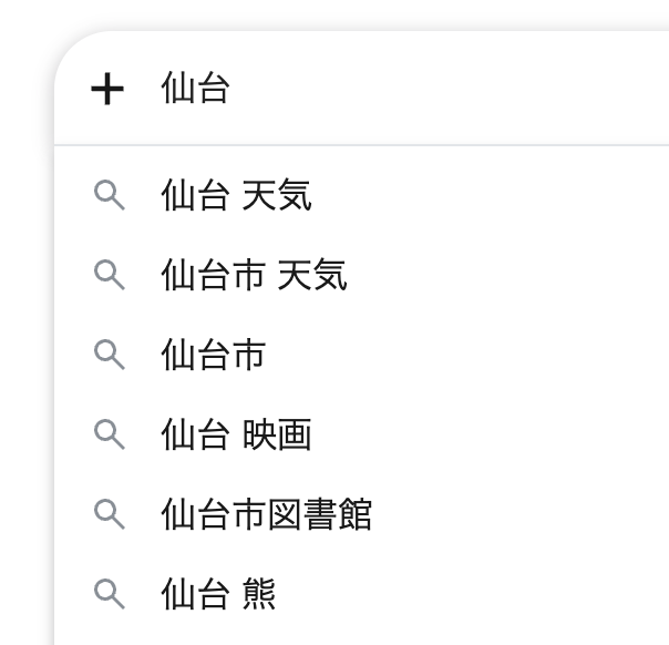 Googleサジェスト